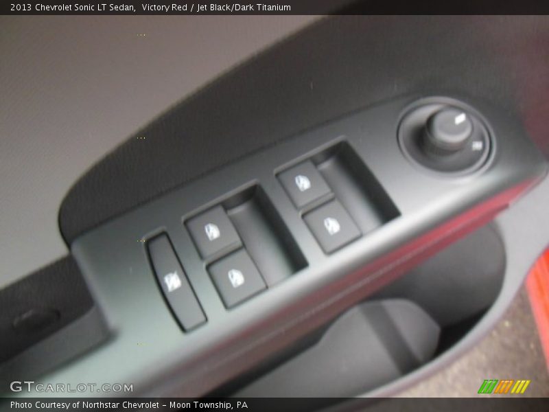Victory Red / Jet Black/Dark Titanium 2013 Chevrolet Sonic LT Sedan