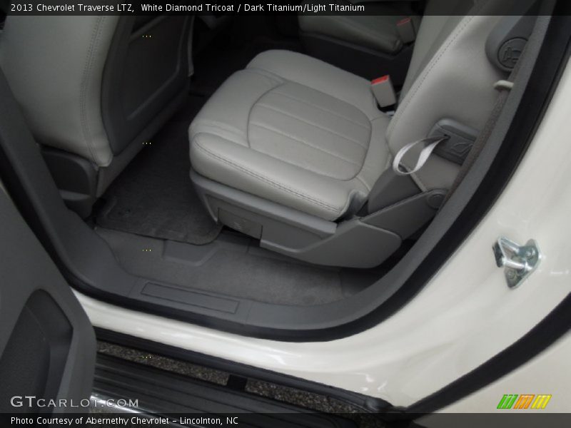 White Diamond Tricoat / Dark Titanium/Light Titanium 2013 Chevrolet Traverse LTZ