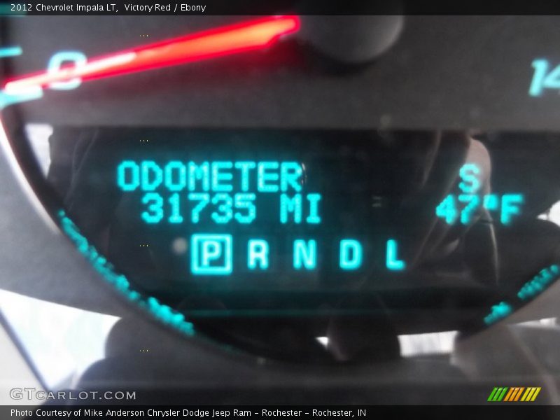 Victory Red / Ebony 2012 Chevrolet Impala LT