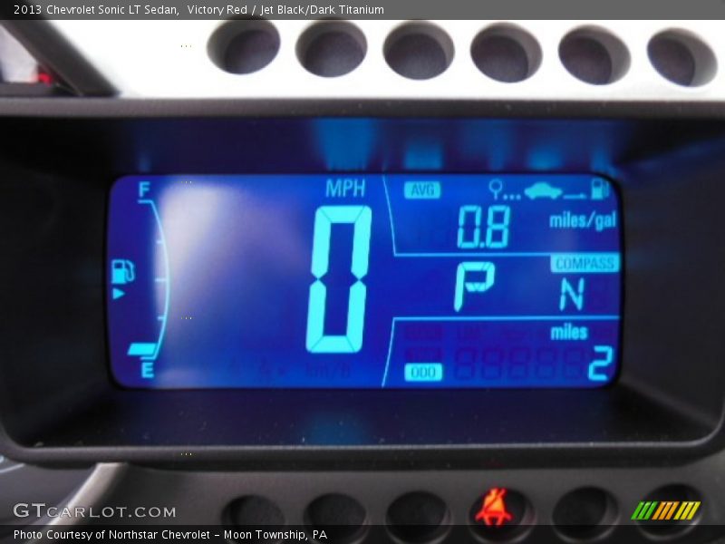 Victory Red / Jet Black/Dark Titanium 2013 Chevrolet Sonic LT Sedan