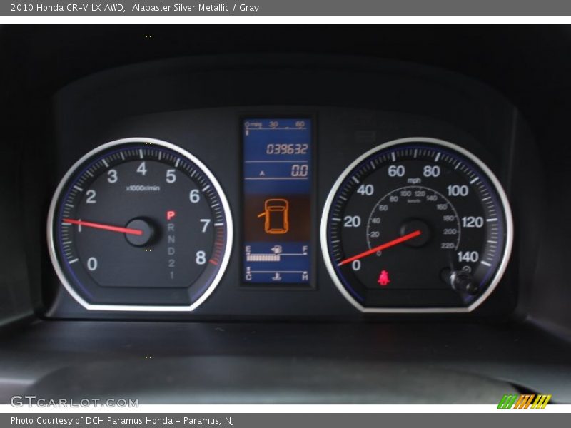 Alabaster Silver Metallic / Gray 2010 Honda CR-V LX AWD