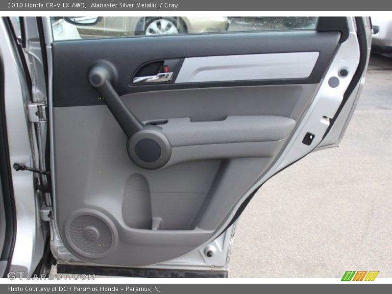 Alabaster Silver Metallic / Gray 2010 Honda CR-V LX AWD