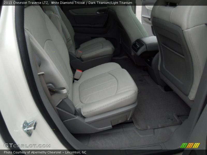 White Diamond Tricoat / Dark Titanium/Light Titanium 2013 Chevrolet Traverse LTZ