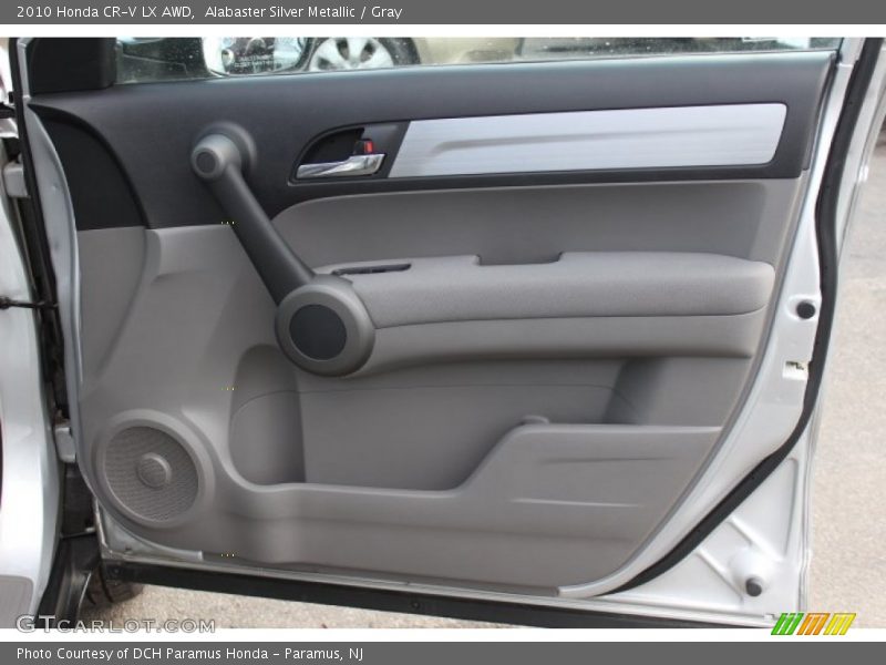 Alabaster Silver Metallic / Gray 2010 Honda CR-V LX AWD