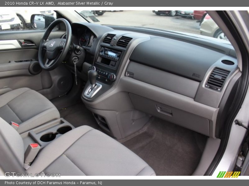 Alabaster Silver Metallic / Gray 2010 Honda CR-V LX AWD