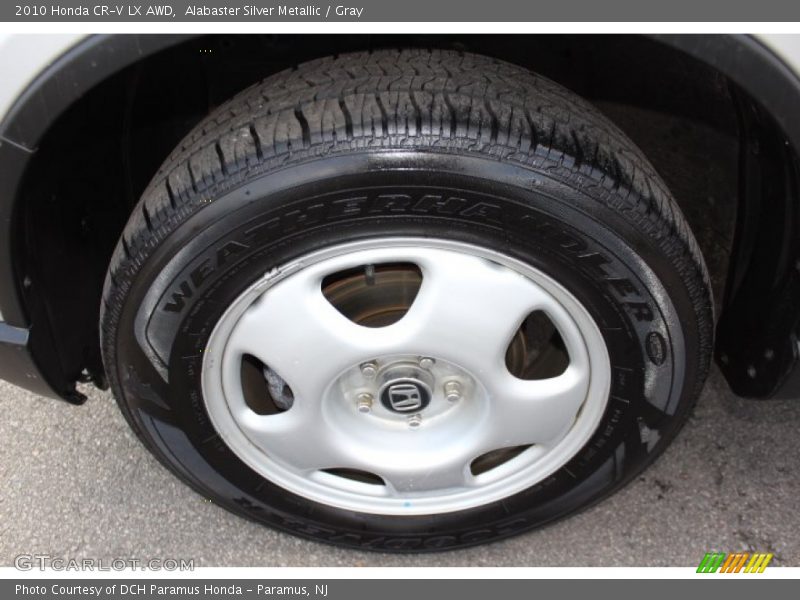 Alabaster Silver Metallic / Gray 2010 Honda CR-V LX AWD