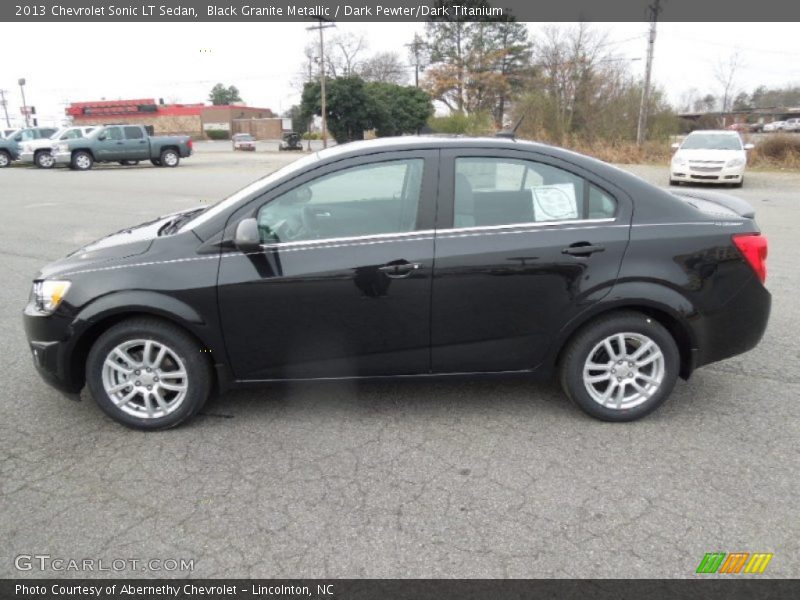 Black Granite Metallic / Dark Pewter/Dark Titanium 2013 Chevrolet Sonic LT Sedan
