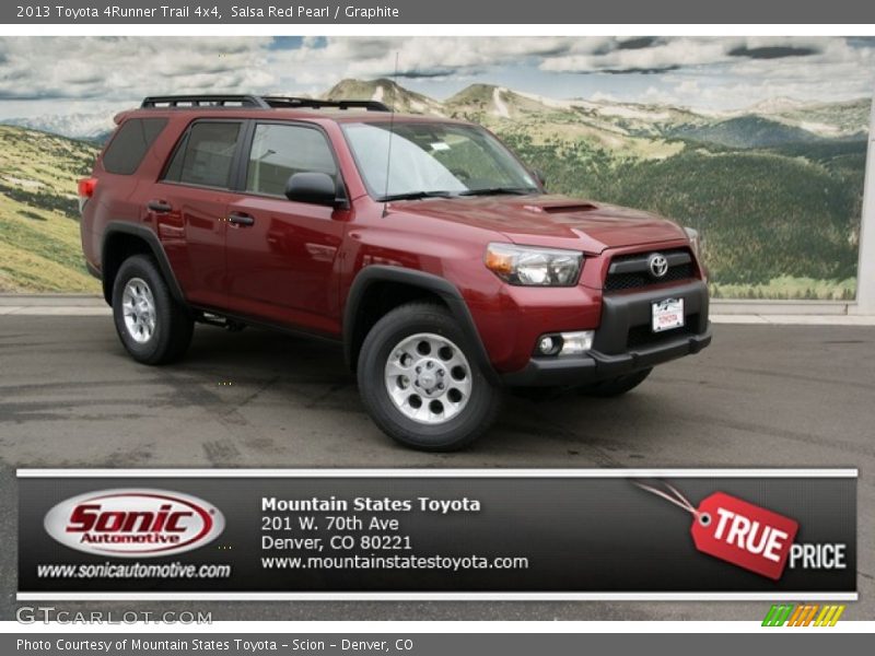 Salsa Red Pearl / Graphite 2013 Toyota 4Runner Trail 4x4