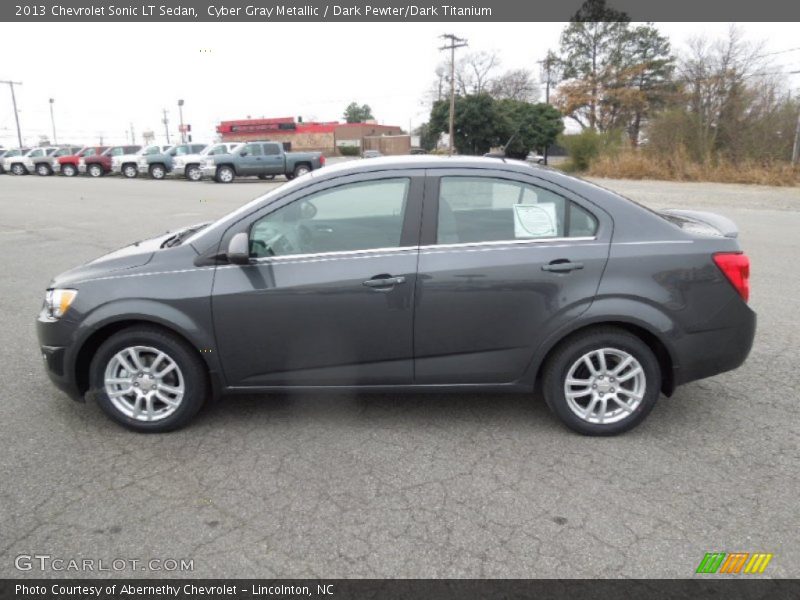 Cyber Gray Metallic / Dark Pewter/Dark Titanium 2013 Chevrolet Sonic LT Sedan