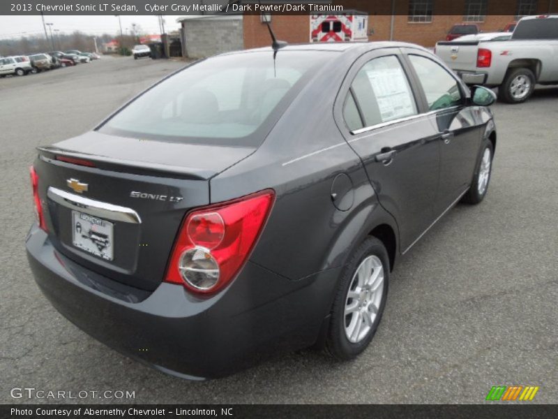Cyber Gray Metallic / Dark Pewter/Dark Titanium 2013 Chevrolet Sonic LT Sedan