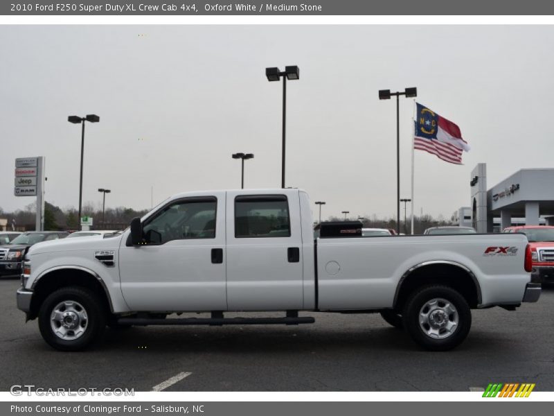 Oxford White / Medium Stone 2010 Ford F250 Super Duty XL Crew Cab 4x4