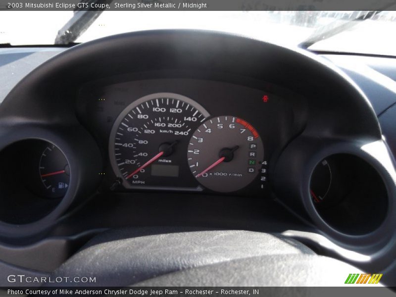 Sterling Silver Metallic / Midnight 2003 Mitsubishi Eclipse GTS Coupe
