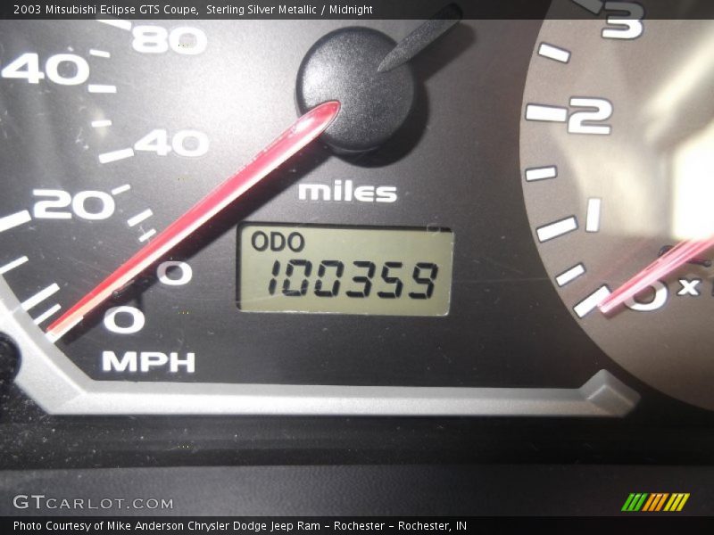 Sterling Silver Metallic / Midnight 2003 Mitsubishi Eclipse GTS Coupe