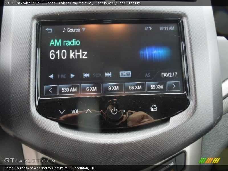Cyber Gray Metallic / Dark Pewter/Dark Titanium 2013 Chevrolet Sonic LT Sedan