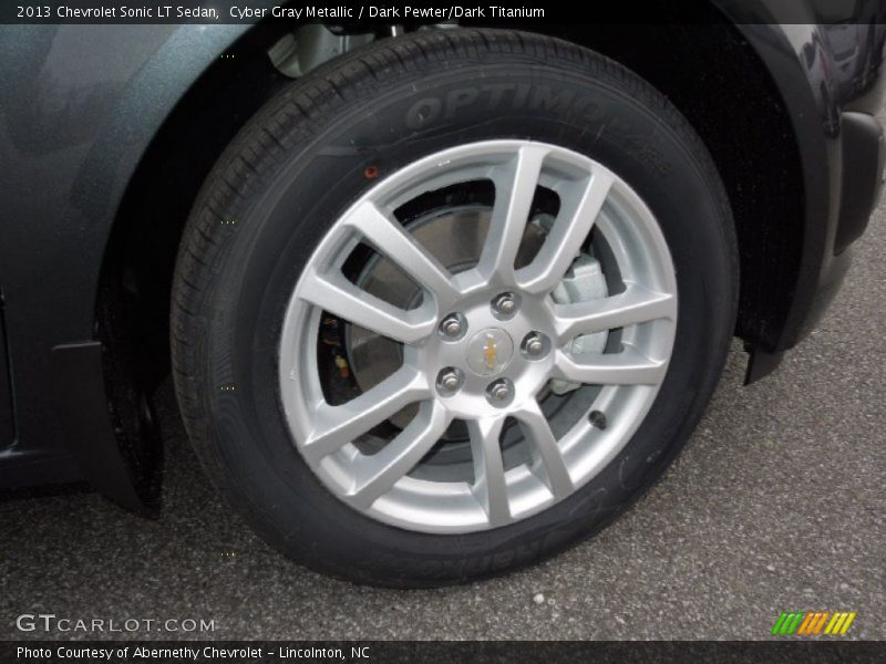Cyber Gray Metallic / Dark Pewter/Dark Titanium 2013 Chevrolet Sonic LT Sedan