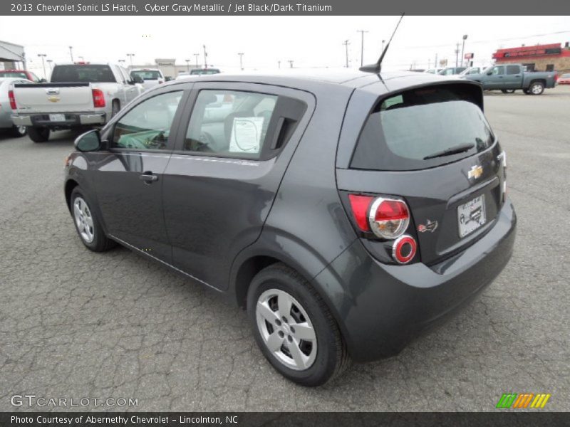Cyber Gray Metallic / Jet Black/Dark Titanium 2013 Chevrolet Sonic LS Hatch