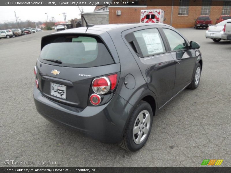 Cyber Gray Metallic / Jet Black/Dark Titanium 2013 Chevrolet Sonic LS Hatch