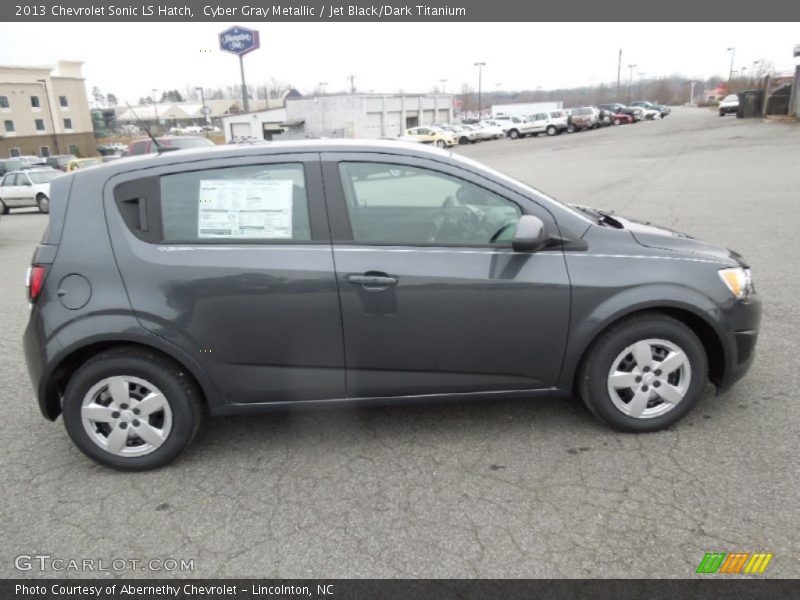 Cyber Gray Metallic / Jet Black/Dark Titanium 2013 Chevrolet Sonic LS Hatch