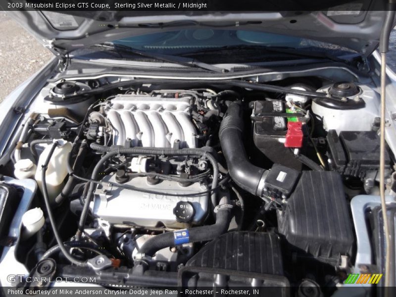 Sterling Silver Metallic / Midnight 2003 Mitsubishi Eclipse GTS Coupe