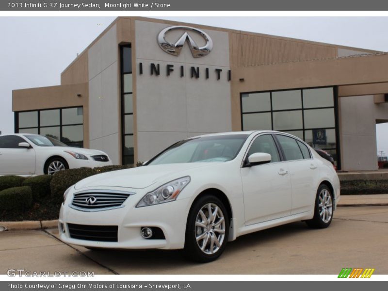 Moonlight White / Stone 2013 Infiniti G 37 Journey Sedan