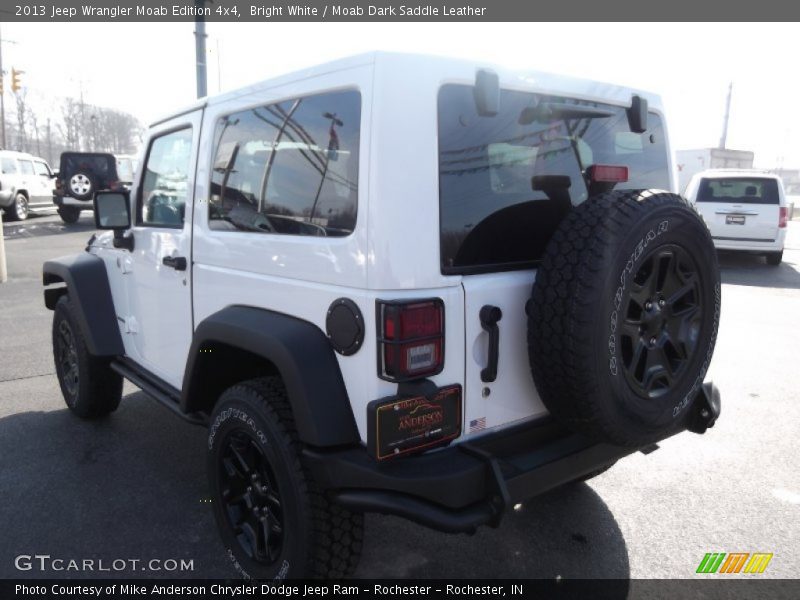 Bright White / Moab Dark Saddle Leather 2013 Jeep Wrangler Moab Edition 4x4
