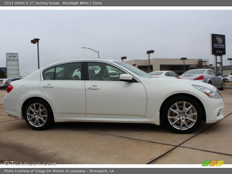 Moonlight White / Stone 2013 Infiniti G 37 Journey Sedan