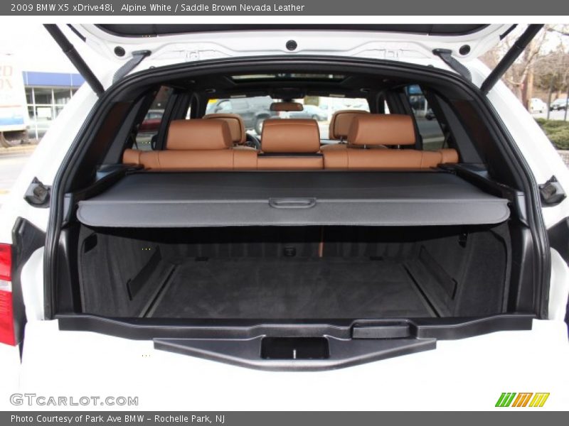 Alpine White / Saddle Brown Nevada Leather 2009 BMW X5 xDrive48i