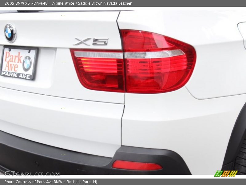 Alpine White / Saddle Brown Nevada Leather 2009 BMW X5 xDrive48i