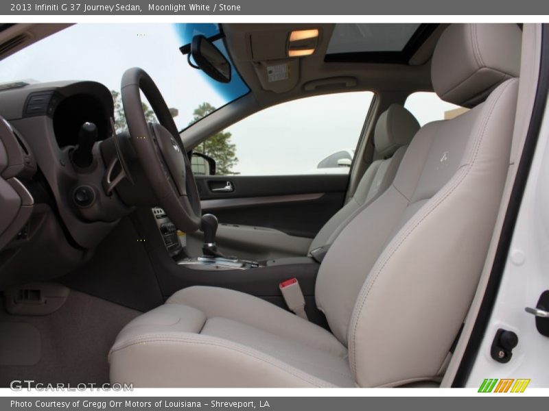 Front Seat of 2013 G 37 Journey Sedan