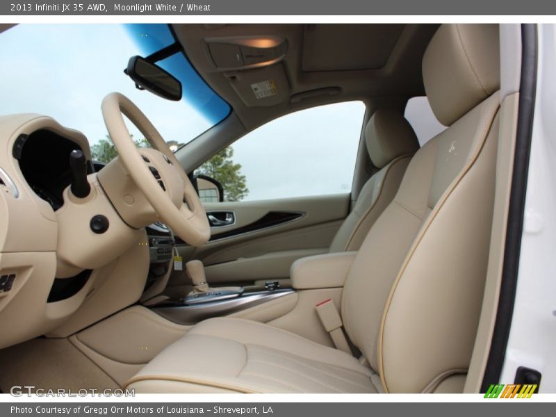 Front Seat of 2013 JX 35 AWD