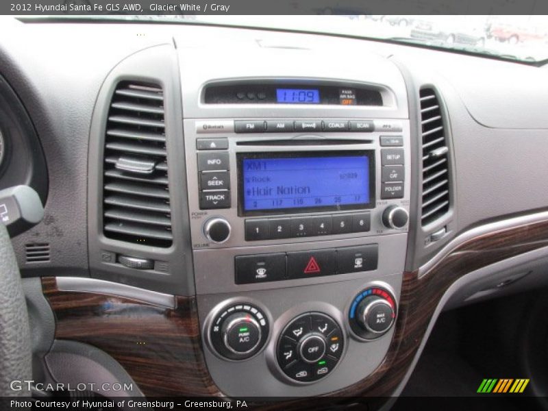 Glacier White / Gray 2012 Hyundai Santa Fe GLS AWD