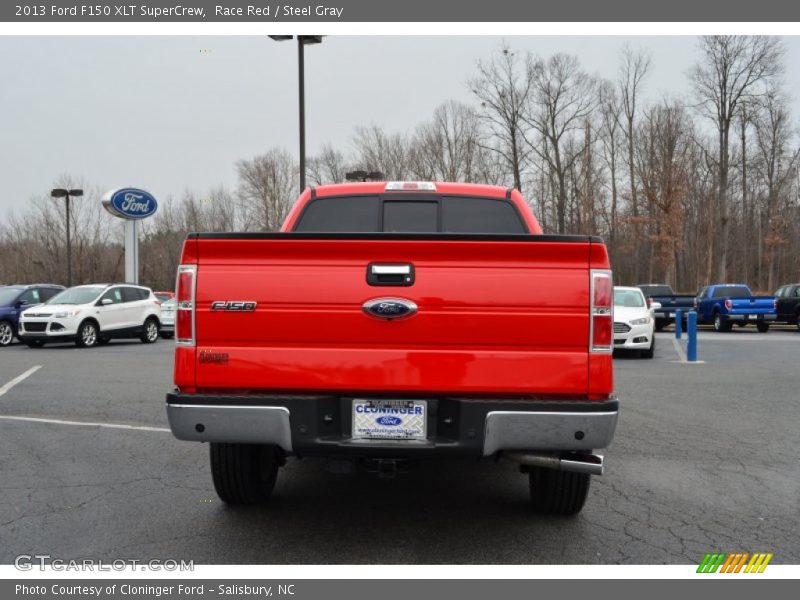 Race Red / Steel Gray 2013 Ford F150 XLT SuperCrew