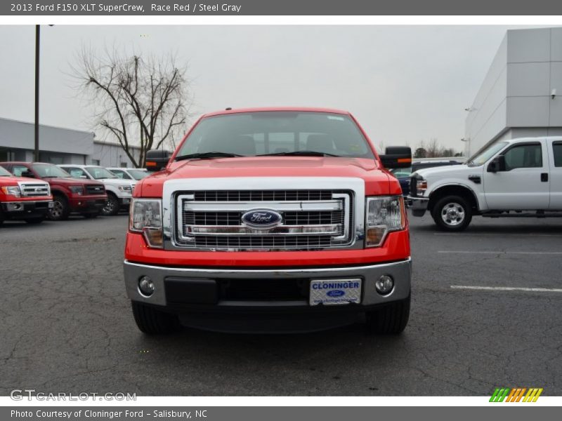Race Red / Steel Gray 2013 Ford F150 XLT SuperCrew