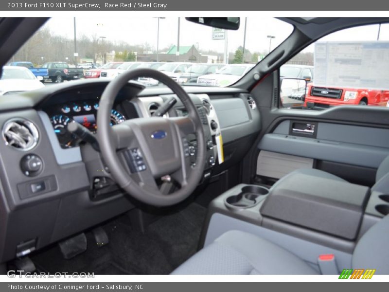 Steel Gray Interior - 2013 F150 XLT SuperCrew 