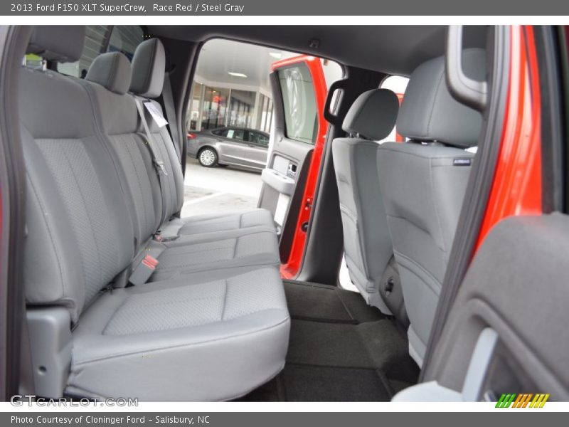 Rear Seat of 2013 F150 XLT SuperCrew