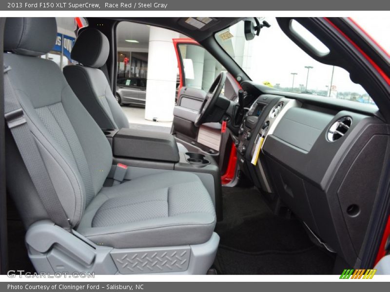Race Red / Steel Gray 2013 Ford F150 XLT SuperCrew