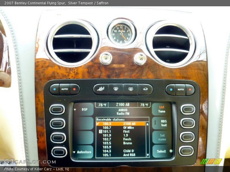 Controls of 2007 Continental Flying Spur 