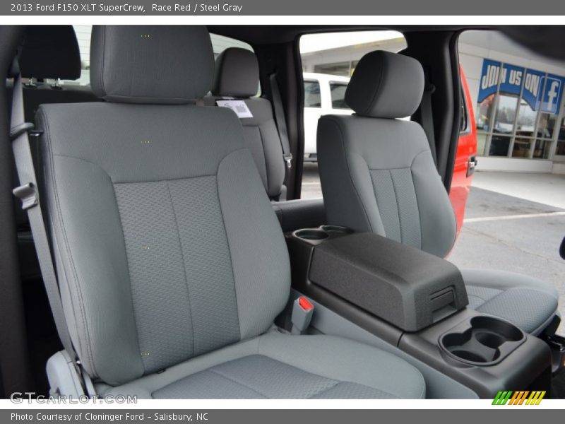 Race Red / Steel Gray 2013 Ford F150 XLT SuperCrew
