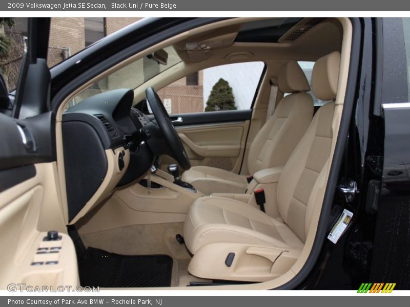 Black Uni / Pure Beige 2009 Volkswagen Jetta SE Sedan
