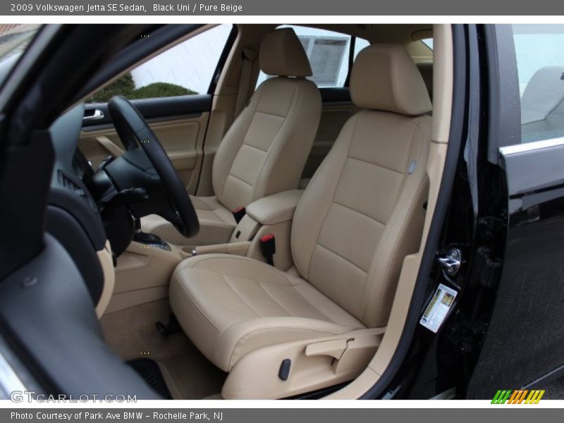 Black Uni / Pure Beige 2009 Volkswagen Jetta SE Sedan