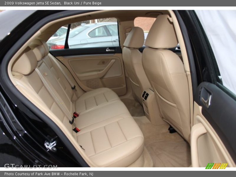 Rear Seat of 2009 Jetta SE Sedan