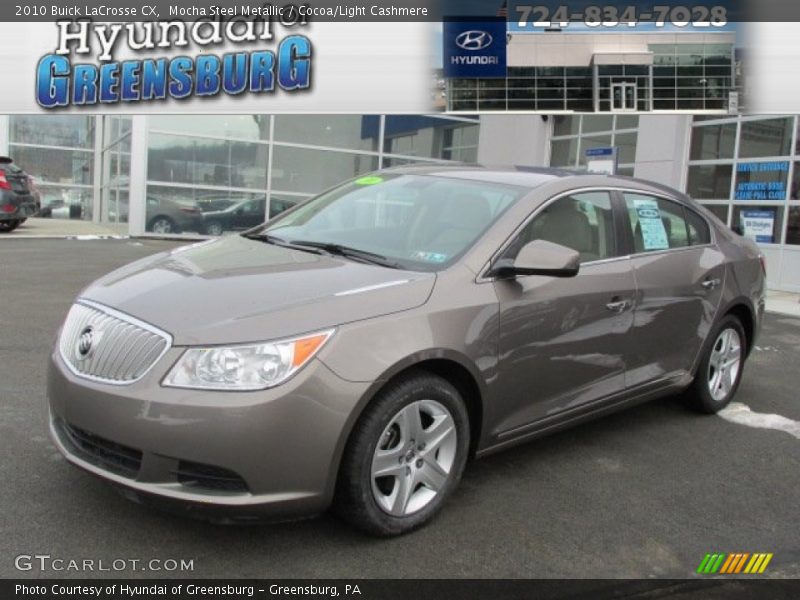 Mocha Steel Metallic / Cocoa/Light Cashmere 2010 Buick LaCrosse CX