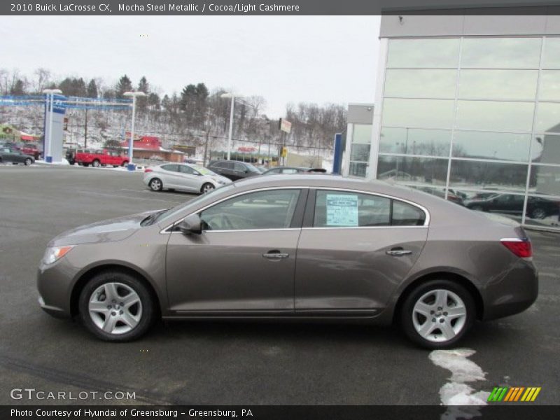 Mocha Steel Metallic / Cocoa/Light Cashmere 2010 Buick LaCrosse CX