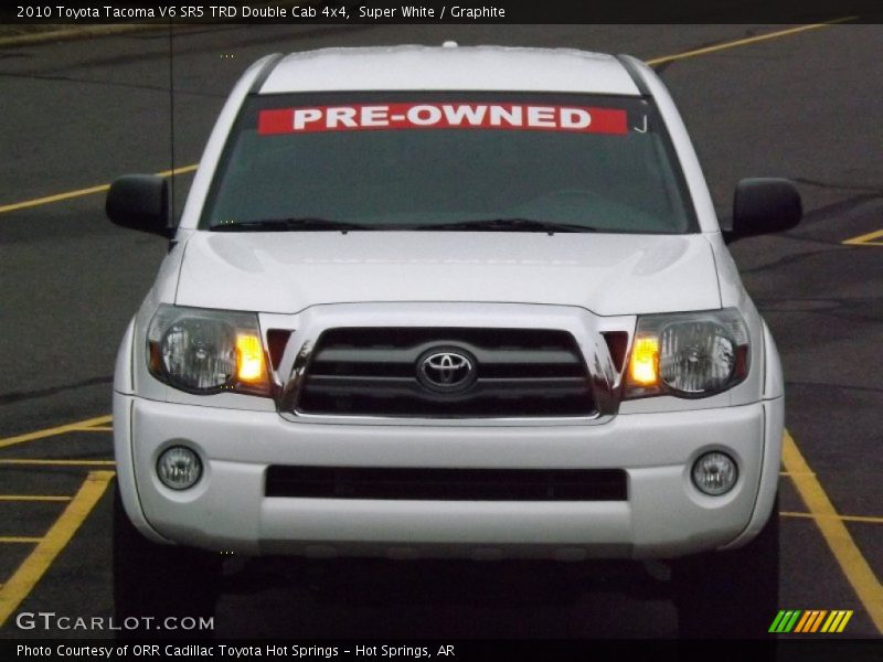 Super White / Graphite 2010 Toyota Tacoma V6 SR5 TRD Double Cab 4x4