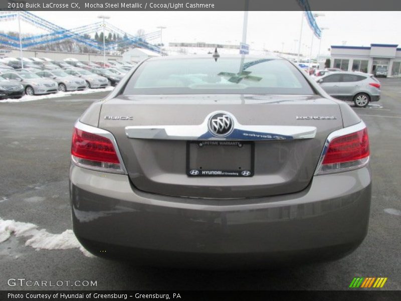 Mocha Steel Metallic / Cocoa/Light Cashmere 2010 Buick LaCrosse CX
