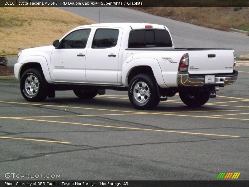 Super White / Graphite 2010 Toyota Tacoma V6 SR5 TRD Double Cab 4x4