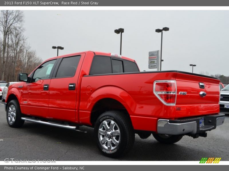 Race Red / Steel Gray 2013 Ford F150 XLT SuperCrew