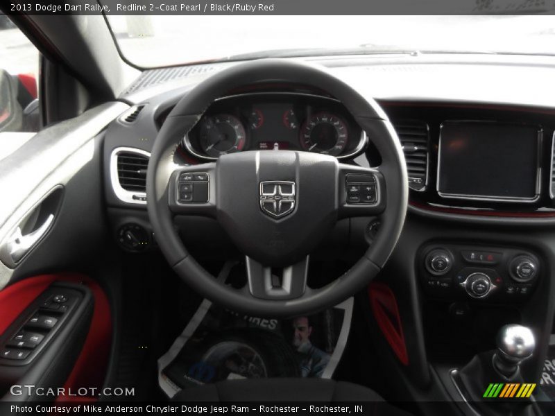 Redline 2-Coat Pearl / Black/Ruby Red 2013 Dodge Dart Rallye