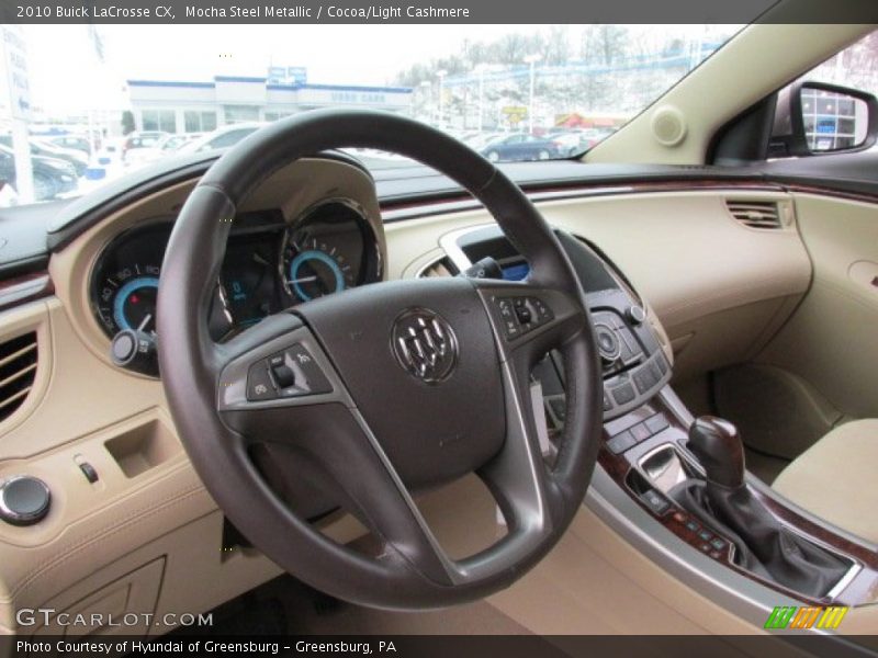 Mocha Steel Metallic / Cocoa/Light Cashmere 2010 Buick LaCrosse CX