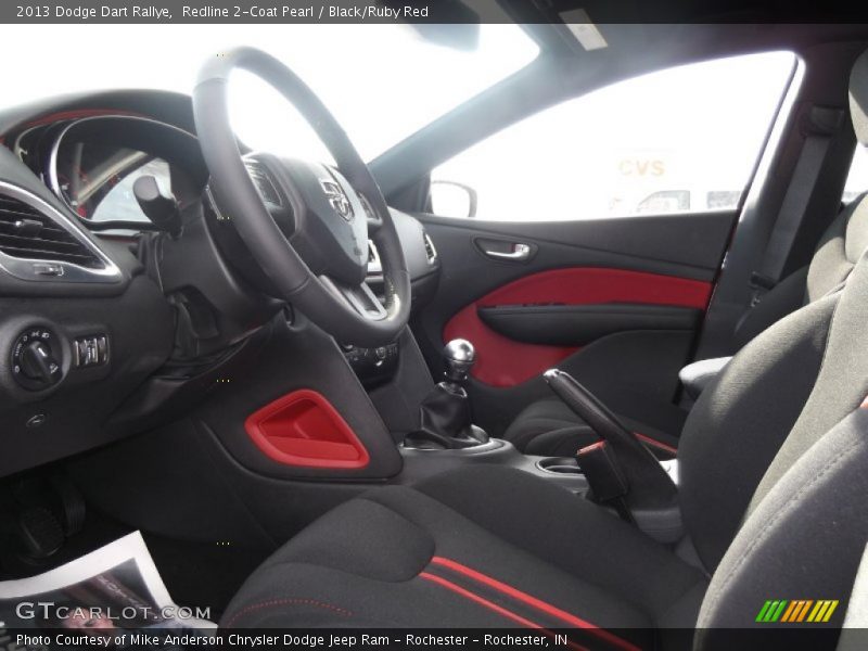  2013 Dart Rallye Black/Ruby Red Interior